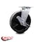 Service Caster 8 Inch Glass Filled Nylon Swivel Caster with Roller Bearing and Brake SCC SCC-30CS820-GFNR-TLB - alternate 2